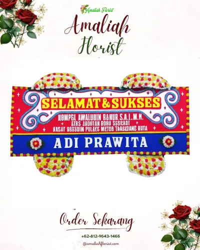 Karangan Bunga Ucapan Selamat di Sokosari